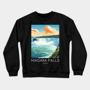 A Pop Art Travel Print of the Niagara Falls - Canada Crewneck Sweatshirt